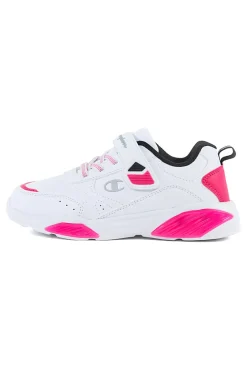 Sneakers Bianche e Rosa Con Luci Champion Wave Pu G Ps