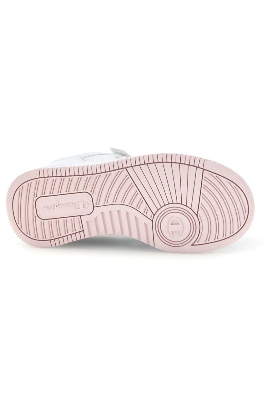 Sneakers bianche e rosa con strappo Champion RD18 2.0 LOW G PS