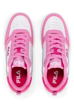 Sneakers Bianche e Rosa con tomaia traforata FILA REGA NF TEENS