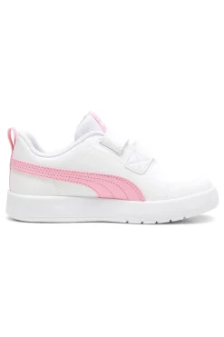 Sneakers Bianche e Rosa Puma Courtflex v3 Ps