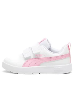 Sneakers Bianche e Rosa Puma Courtflex v3 Ps