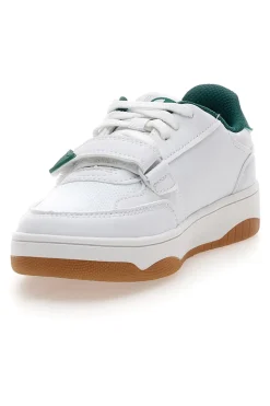 Sneakers bianche e verdi con strappo Champion RS25 U PS
