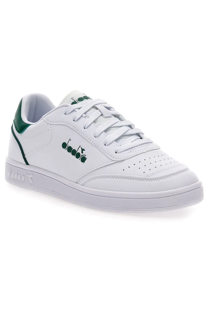 Sneakers bianche e verdi Diadora Viento Indoor