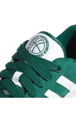 Sneakers bianche e verdi stile basket Adidas Rapid Court Low