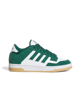 Sneakers bianche e verdi stile basket Adidas Rapid Court Low