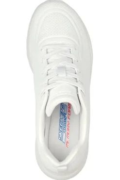 Sneakers bianche in duraleather con soletta memory foam Skechers BOBS Buno How Sweet