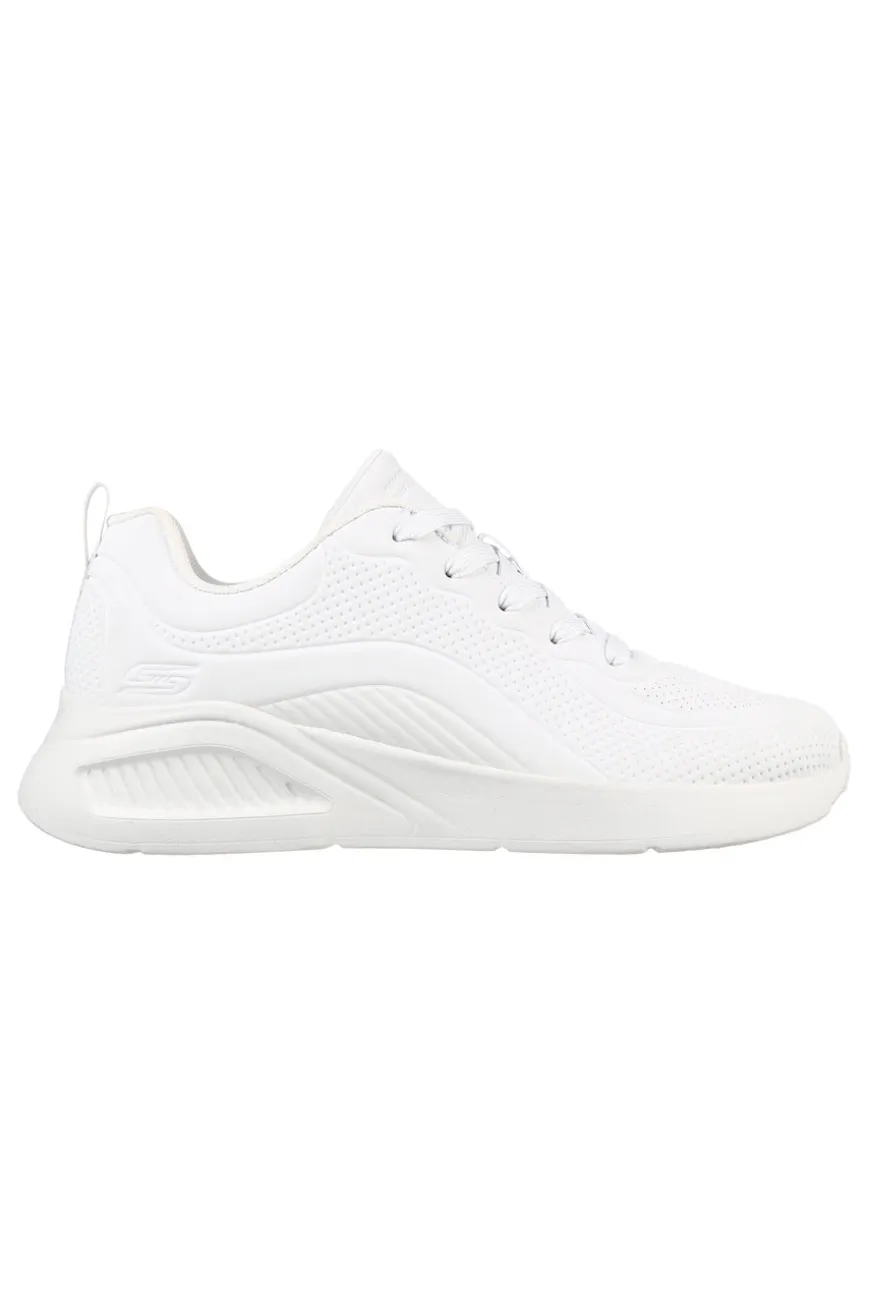 Sneakers bianche in duraleather con soletta memory foam Skechers BOBS Buno How Sweet