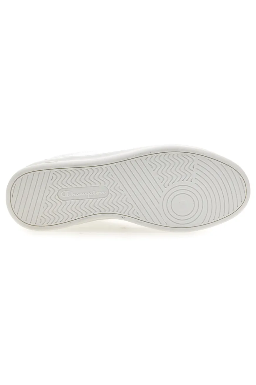 Sneakers bianche in materie sintetiche stile basket Champion Newman