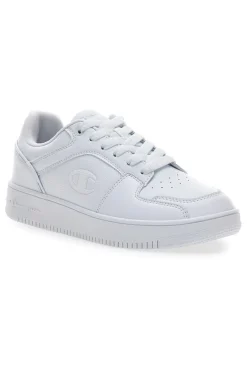 Sneakers bianche in materie sintetiche stile basket Champion RD18 2 Low