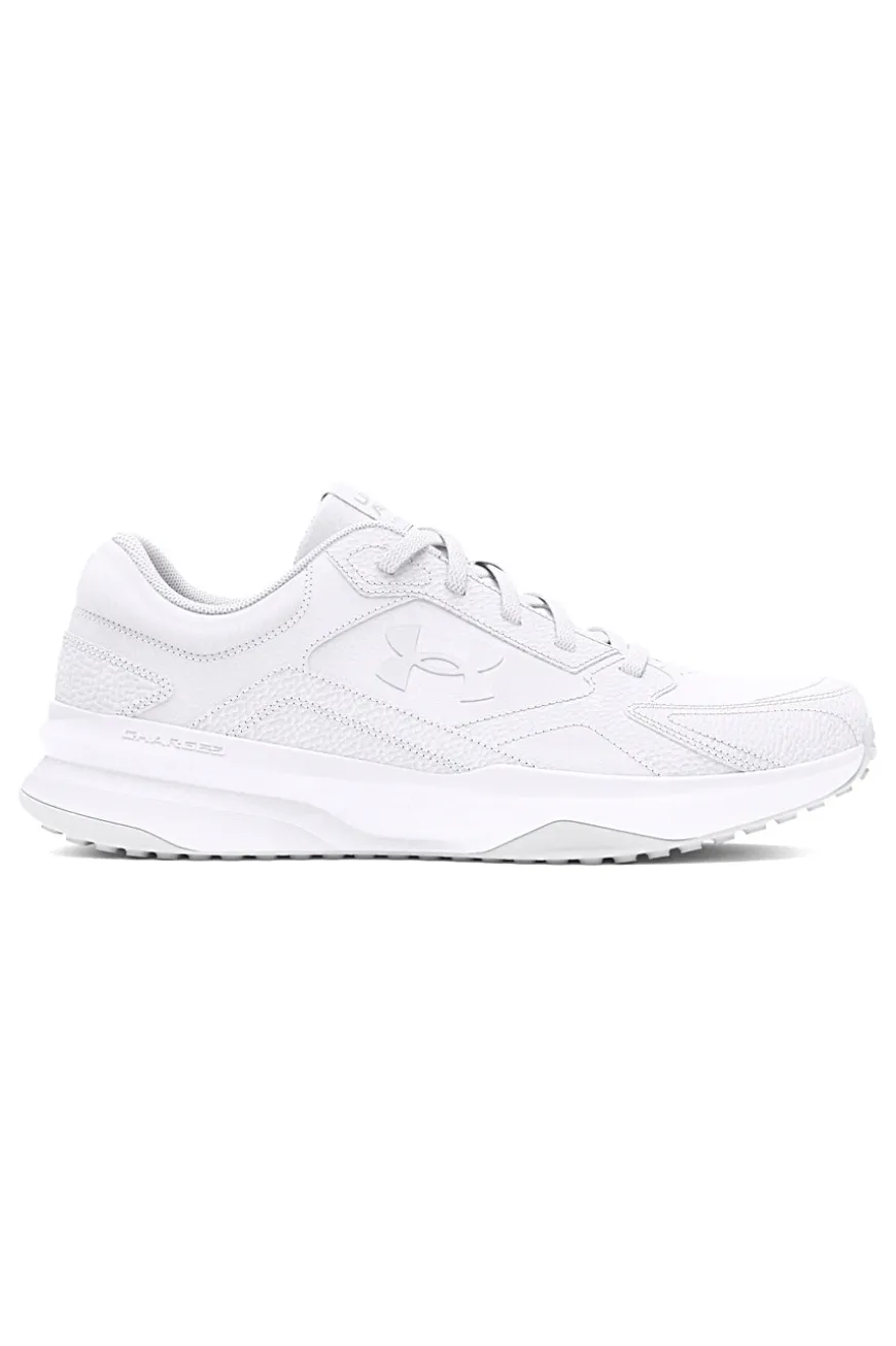 Sneakers bianche in mesh con inserti in pelle Under Armour Edge Leather