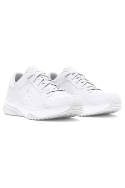 Sneakers bianche in mesh con inserti in pelle Under Armour Edge Leather