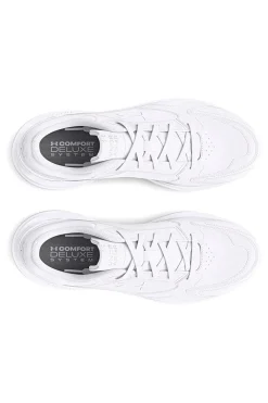 Sneakers bianche in mesh con inserti in pelle Under Armour Edge Leather
