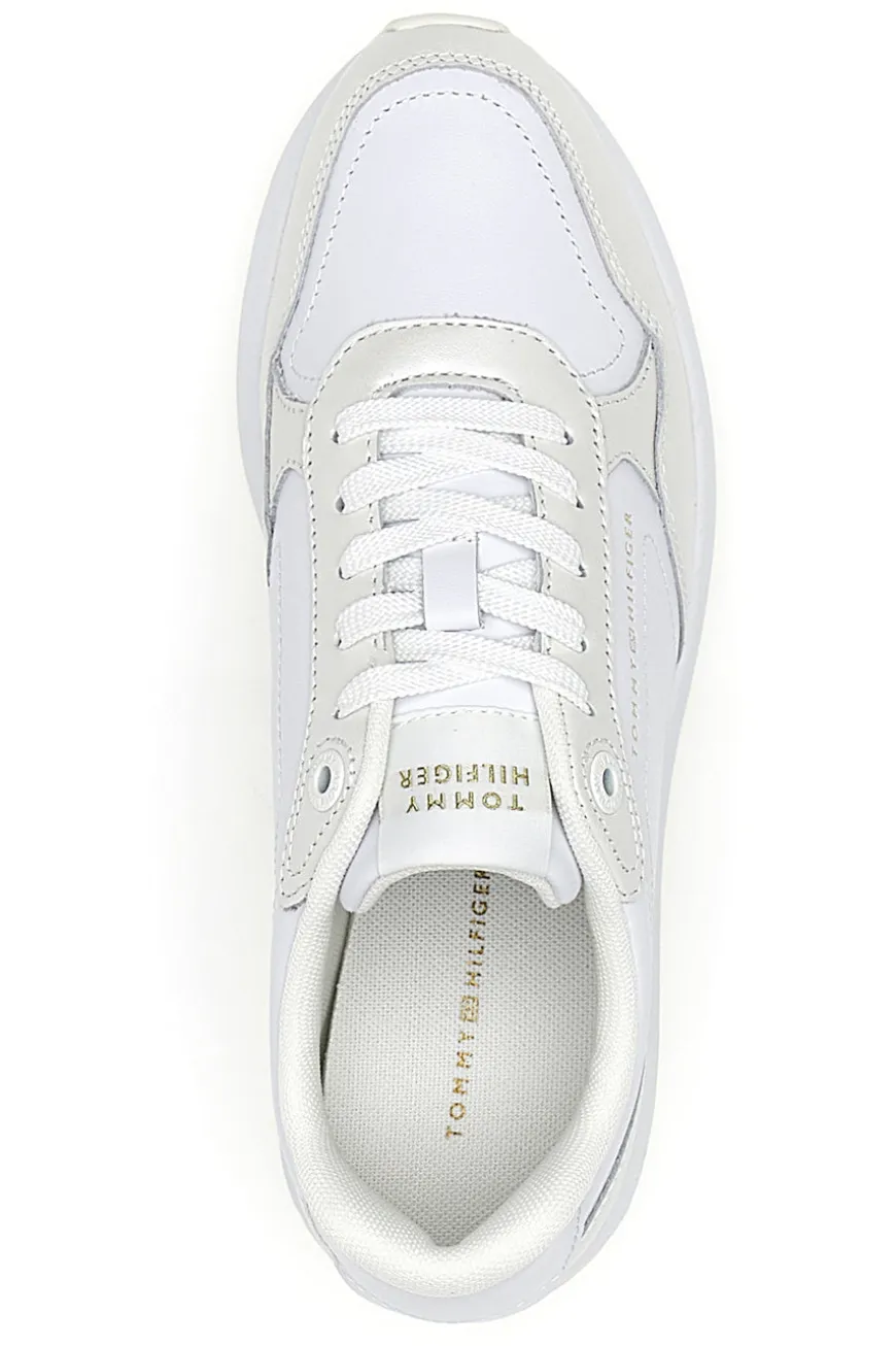 Sneakers bianche in pelle stile casual Tommy jeans Th Chic