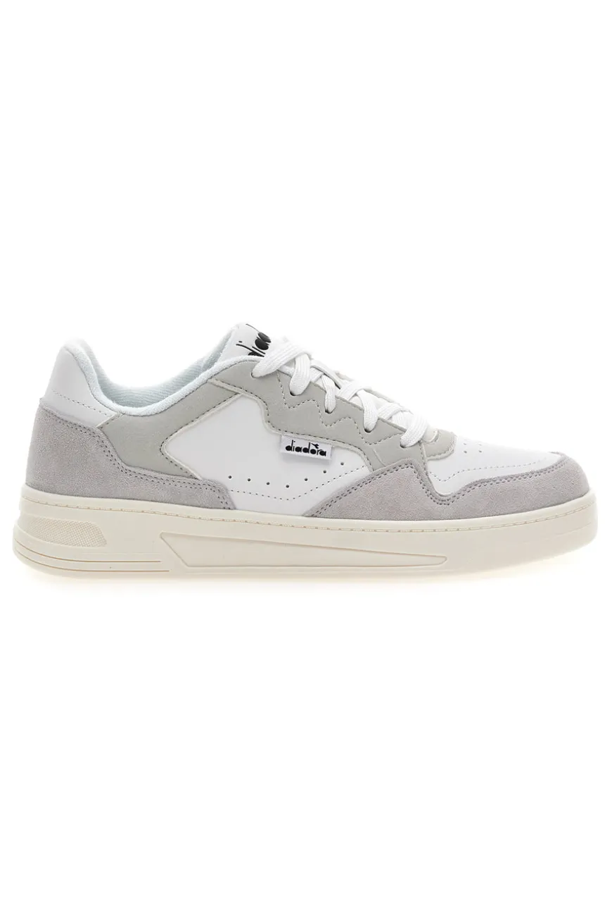Sneakers bianche inserti a contrasto in pelle Diadora Ginger S