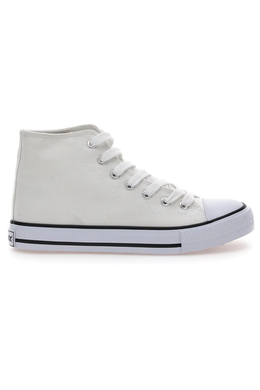 Sneakers Bianche in Tela W Max 5014