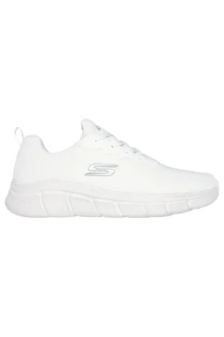 Sneakers bianche knit ammortizzate Skechers Bobs B Flex Chill Edge