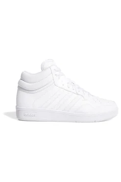 Sneakers bianche mid design pulito Adidas Hoops 4.0 Mid J