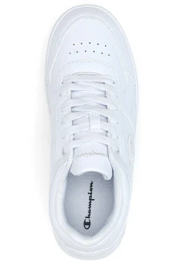 Sneakers bianche total white con logo Champion RD18 LOW B GS