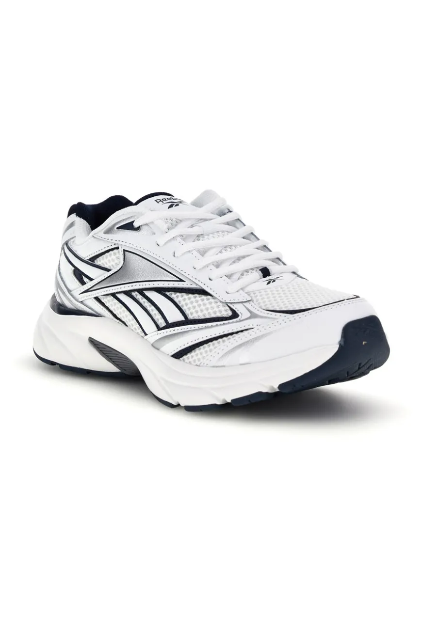 Sneakers bianco con inserti navy e silver Reebok Belwave