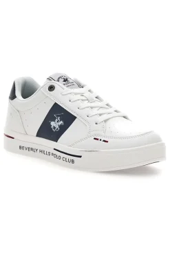 Sneakers Bianco e Blu Beverly hills polo club BHM614100