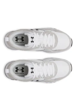 Sneakers bianco e grigio chiaro con logo laterale e suola rialzata Under armour W Mirage Sport