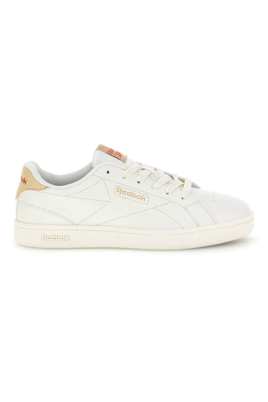 Sneakers bianco inserti beige Reebok Court Clean