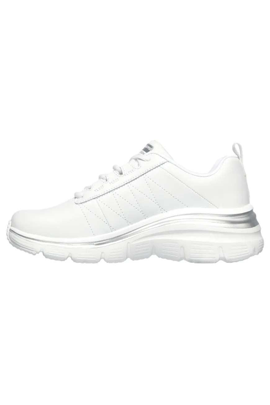 Sneakers bianco Memory Foam Skechers Fashion Fit Effortless