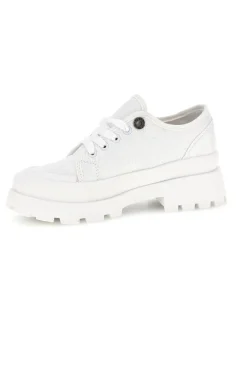 Sneakers bianco platform suoletta estraibile tomaia ricamata Freddy S2617FY7690