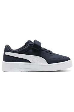 Sneakers blu con dettagli bianchi Puma Court Classic Clean AC+ PS