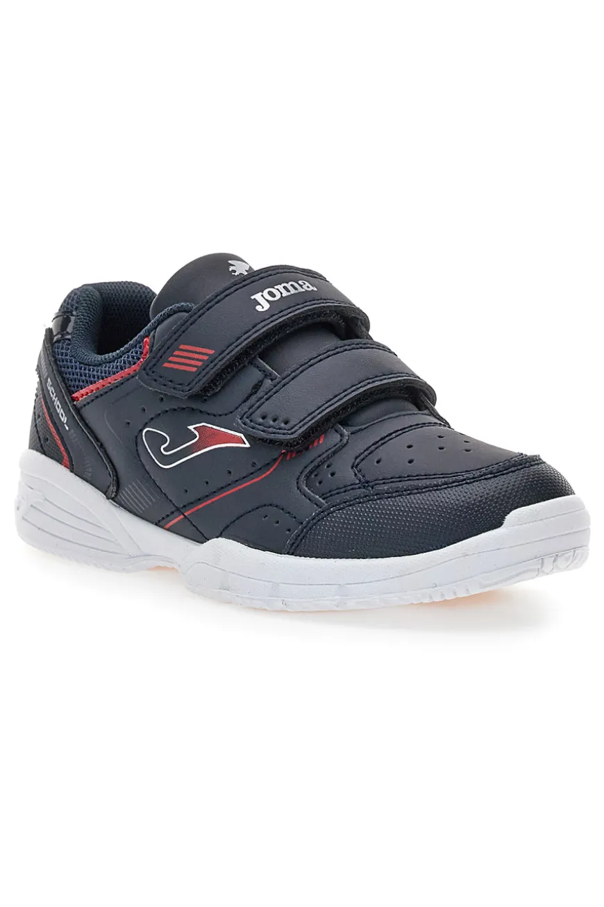 Sneakers blu con doppio strappo Joma W.School JR 2533