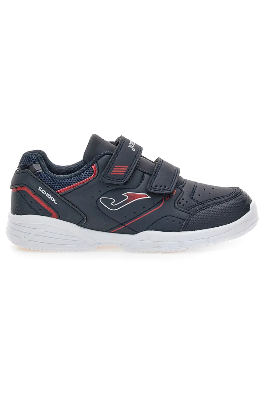 Sneakers blu con doppio strappo Joma W.School JR 2533