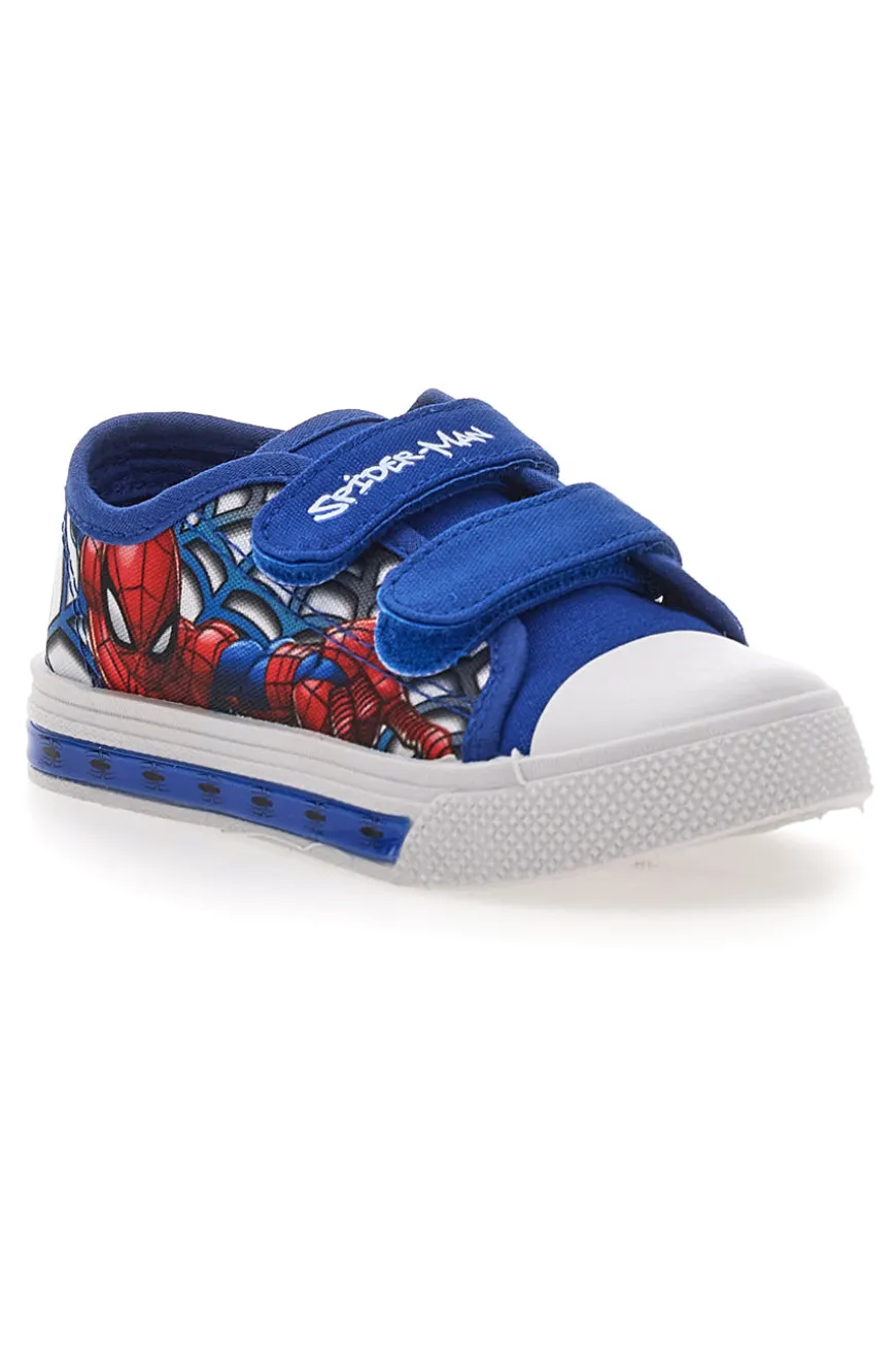 Sneakers Blu con Luci e Punta in Gomma Bianca SPIDERMAN R1310509T