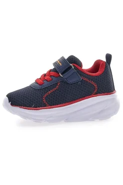 Sneakers blu e rosse con strappo Champion HRO J B TD