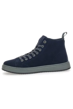 Sneakers blu in camoscio con suola in gomma Canguro CA817