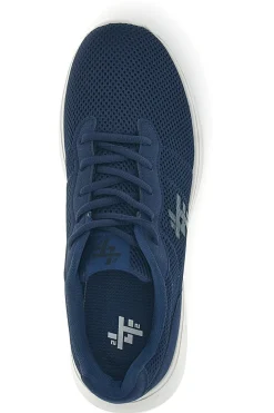 Sneakers blu in mesh con suola grigia 2t2l 155BK070903