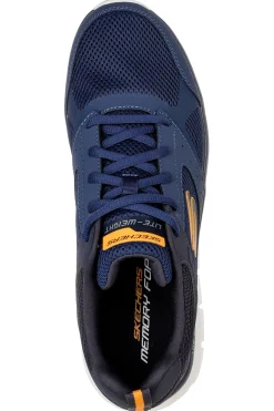 Sneakers blu in mesh stringate Skechers Track Syntac