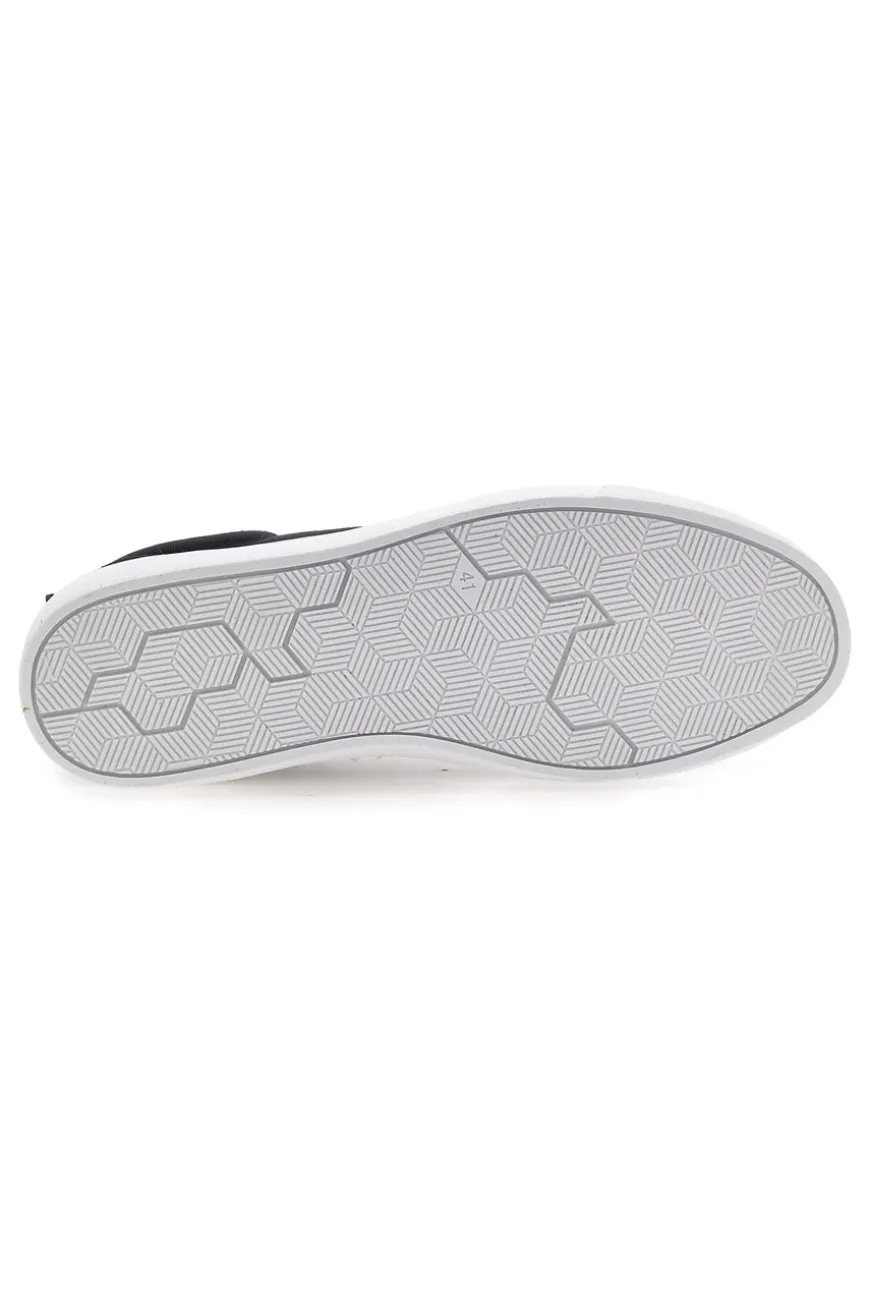 Sneakers blu in tela con suola bianca Gas 514005