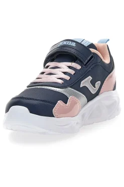 Sneakers blu rosa con strappo e lacci elastici Joma Jr Star 2503