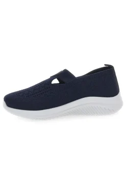 Sneakers Blu Slip On con Tomaia Effetto Ricamo CANGURO CA1227