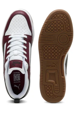 Sneakers bordeaux e bianche low Puma Rebound V6 Low