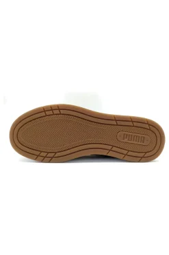 Sneakers bordeaux in pelle scamosciata con dettagli beige Puma Court Classico SD