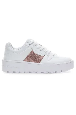 Sneakers Champion Rebound Platform Sparkle Bianche