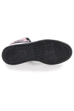 Sneakers con Lacci Bianche e Nere Puma Rebound V6