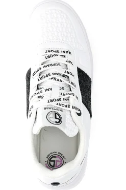 Sneakers Flatform Soprani Jimmy Glitter Bianche