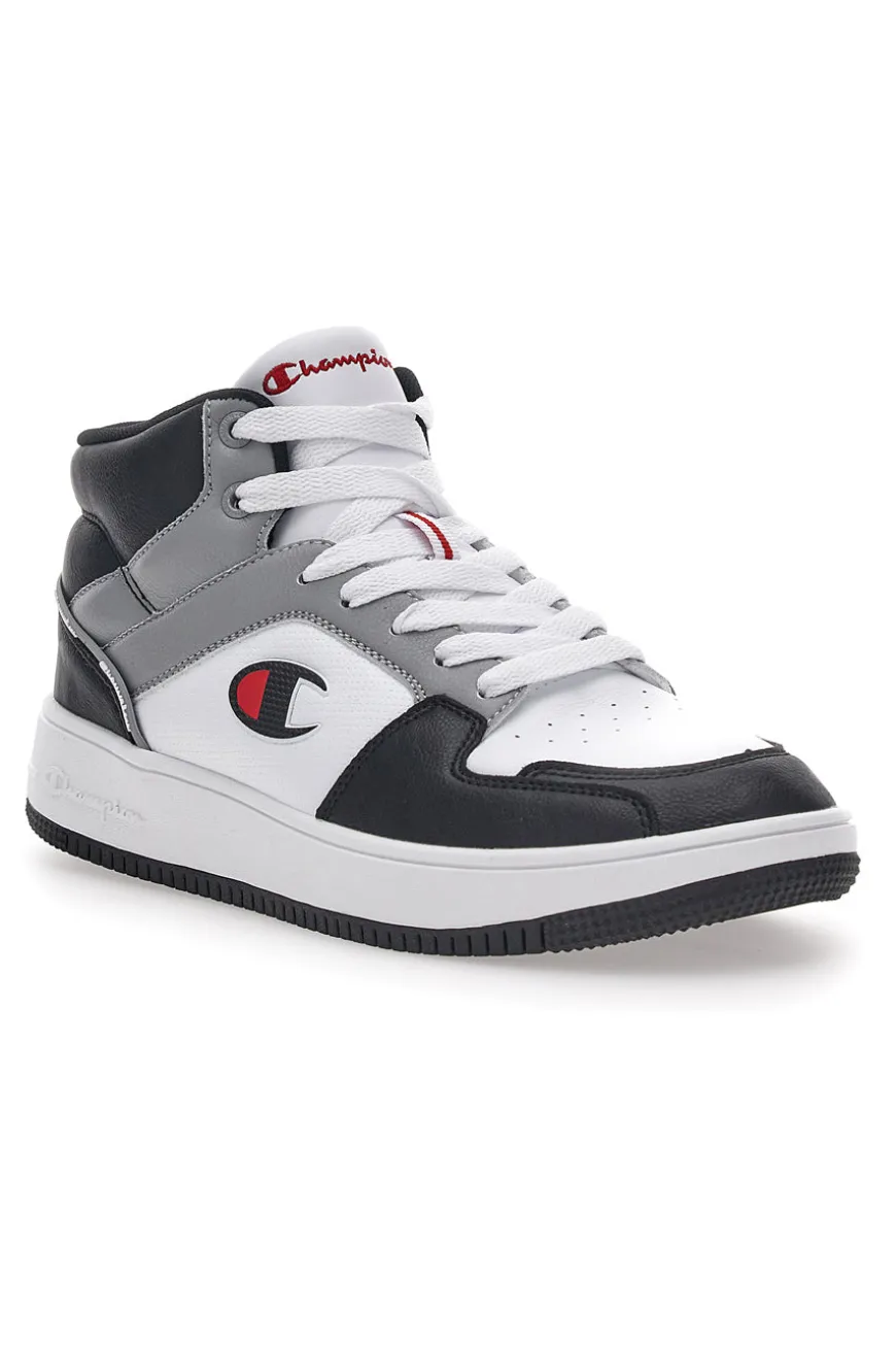 Sneakers Grigie Alte con Lacci Champion Rebound 2.0 Mid