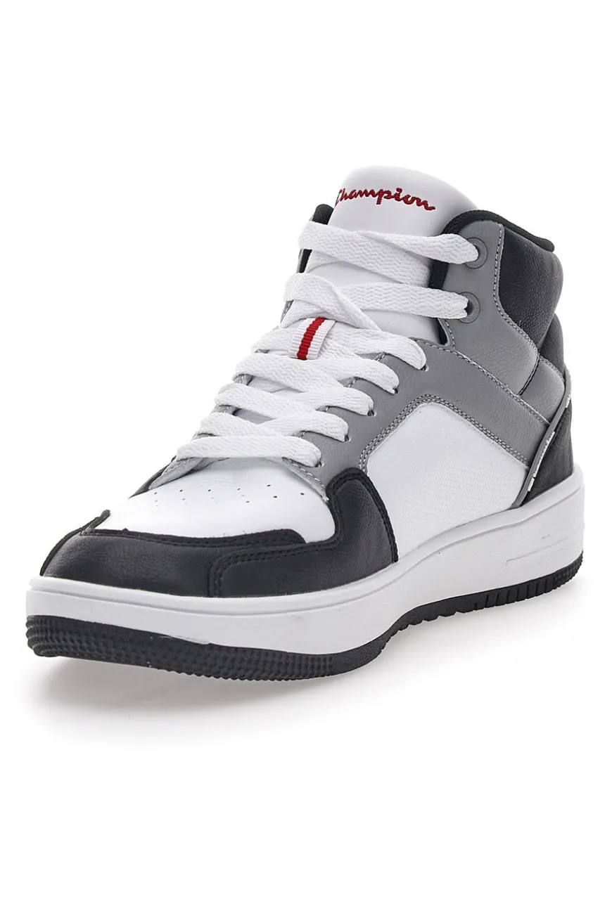 Sneakers Grigie Alte con Lacci Champion Rebound 2.0 Mid