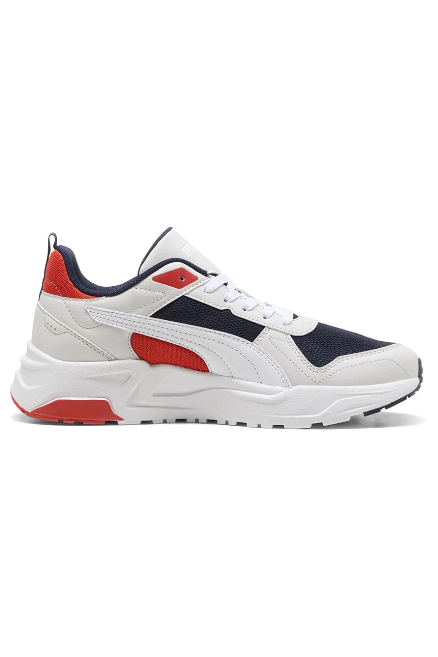Sneakers Grigie con Dettagli Rossi e Blu PUMA Trinity 2 LT