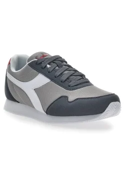 Sneakers Grigie con Fregio Bianco Diadora Simple Run
