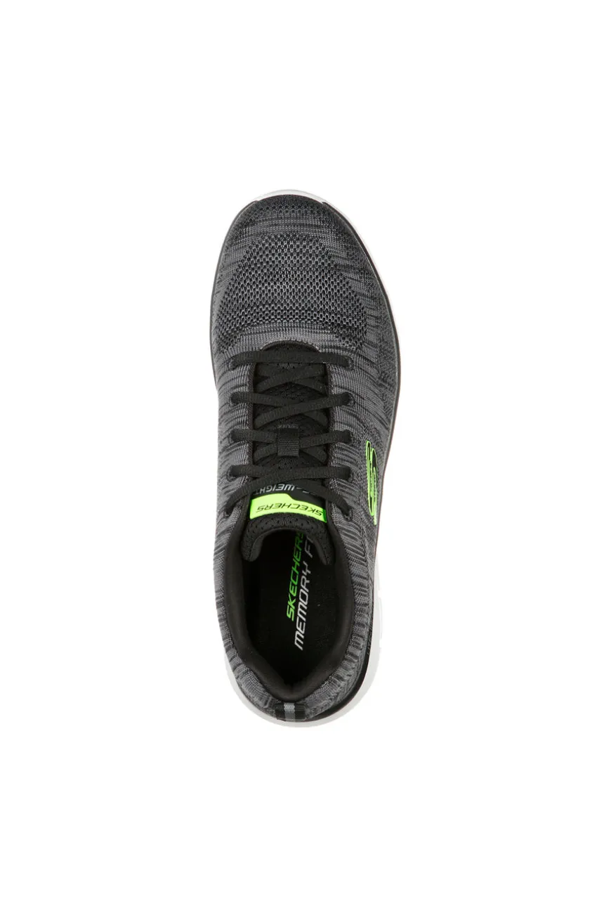 Sneakers Grigie Con Memory Foam Skeachers Track Front Runner