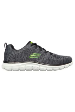 Sneakers Grigie Con Memory Foam Skeachers Track Front Runner